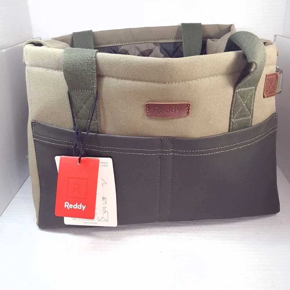 NEW Reddy Pet Carrier Tote Bag Pets Dog Cat Camo Canvas camouflage‎ mat green